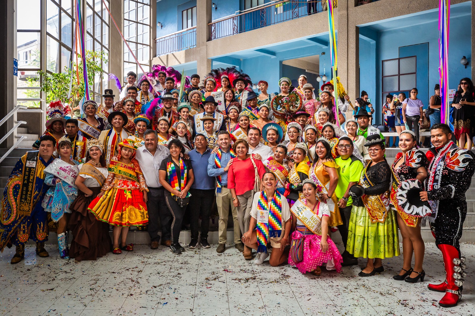 Con la fuerza del sol ñustas lucieron todo su encanto y energía en la Municipalidad de Arica