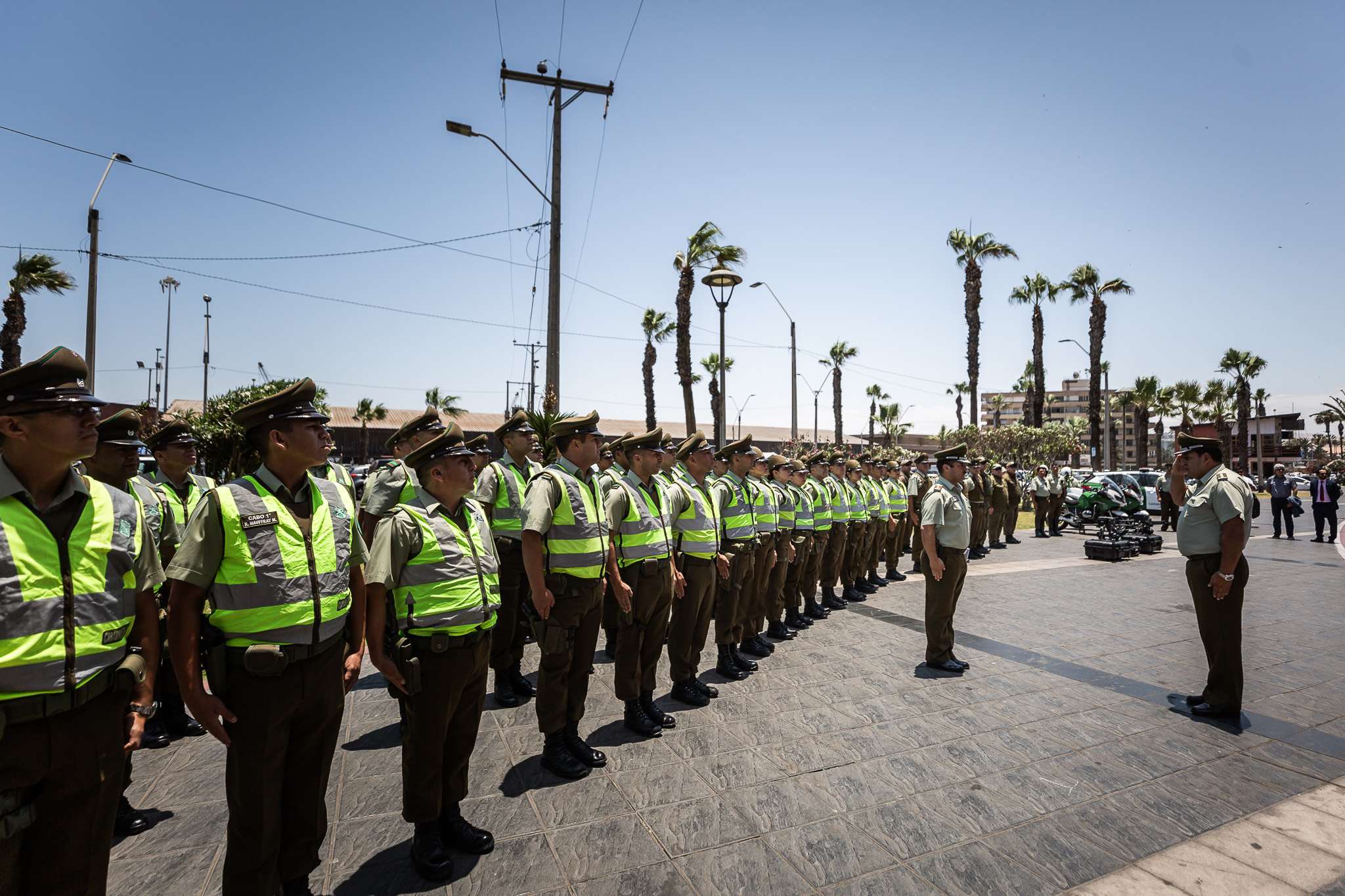 Nuevo contingente de Carabineros se sumó al Plan de Seguridad del Carnaval